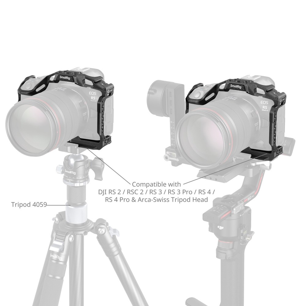 SmallRig "Black Mamba" Cage for Canon EOS R5 Mark II Camera