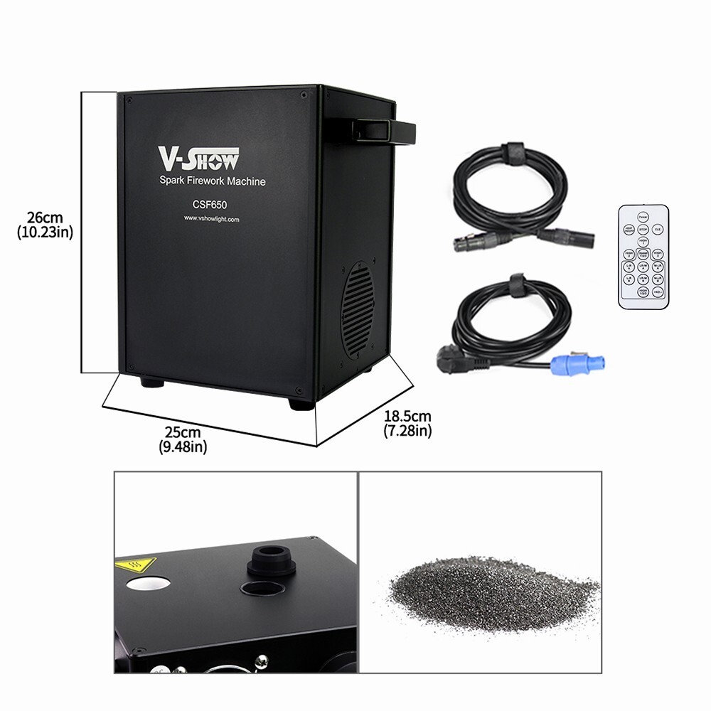 V-Show 650W Cold Spark Machine Stage Effect Firework Machine for Wedding Party