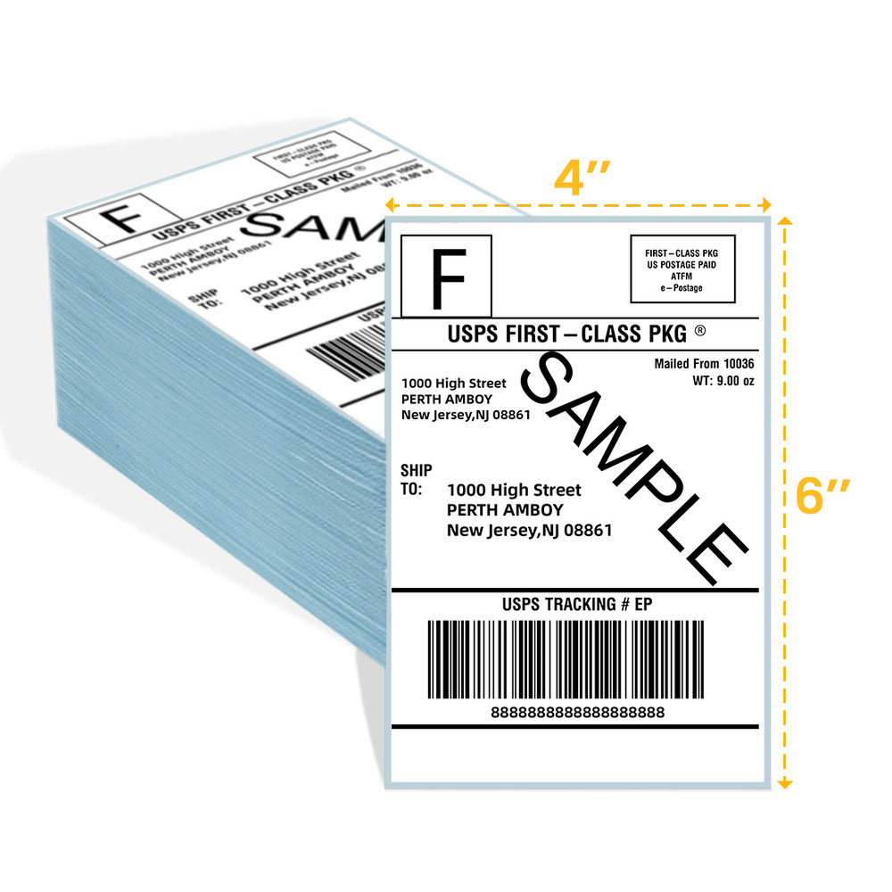 Thermal Labels for 4" x 6" Shipping Label Printer 500pcs/Stack