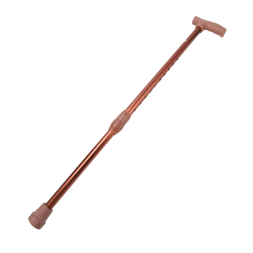Walking Cane Adjustable Ergonomic Soft Rubber Hand Grip Lightweight Mobility OMO
