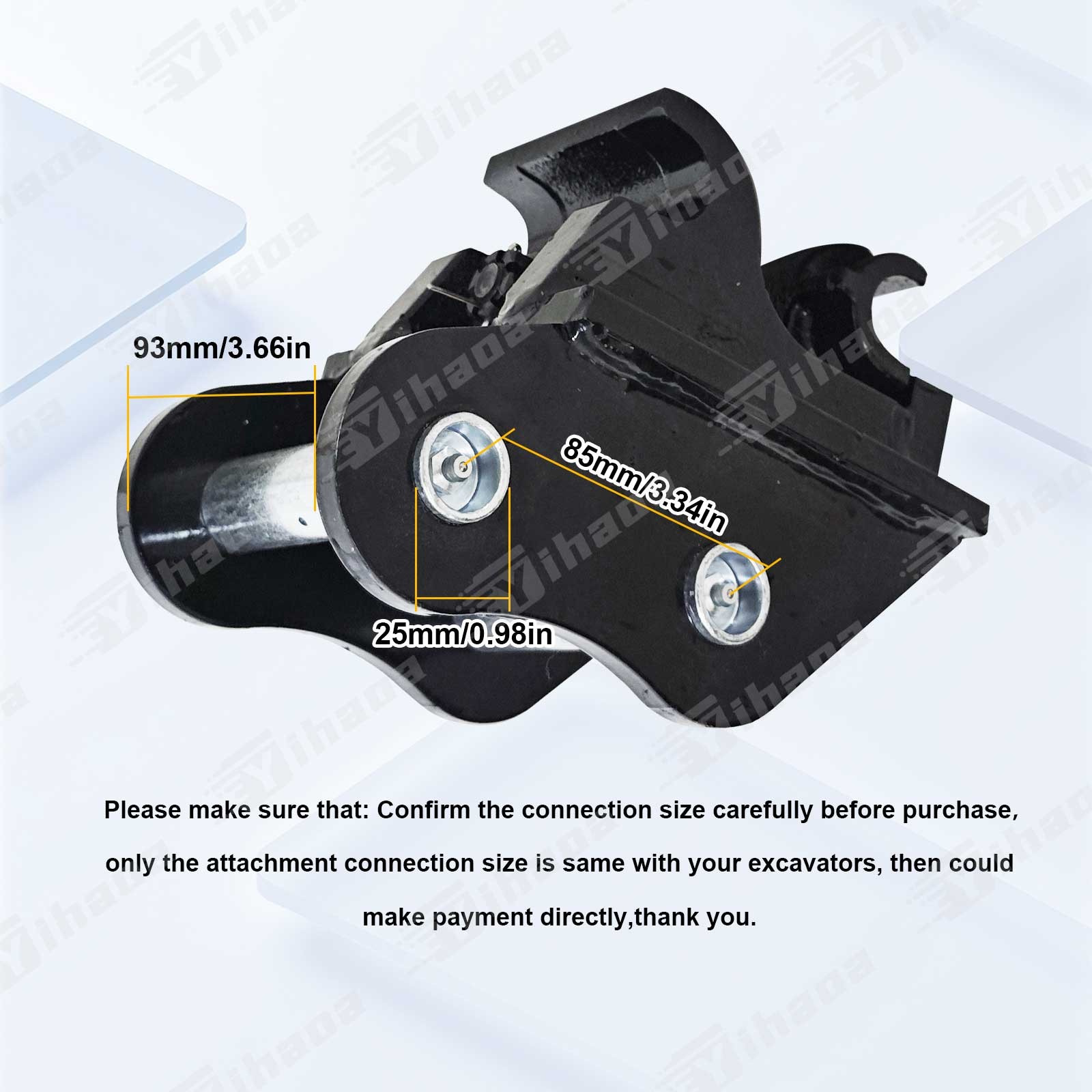 TYPHON Attachment Quick Hitch Coupler Attachments for Mini Excavators Excavator