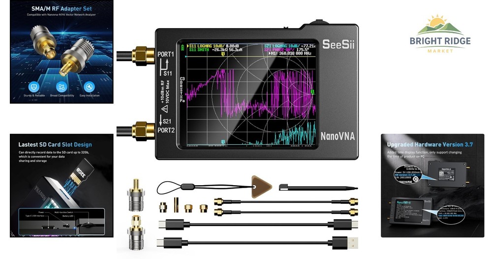 9KHz to 1.5GHz Vector Network Analyzer with High Accuracy Measurement Features