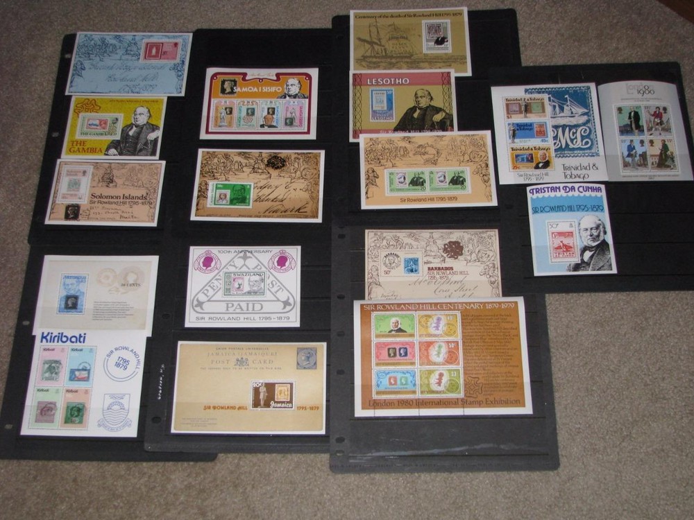 Sir Rowland Hill--17 different Mini Sheets, MNH