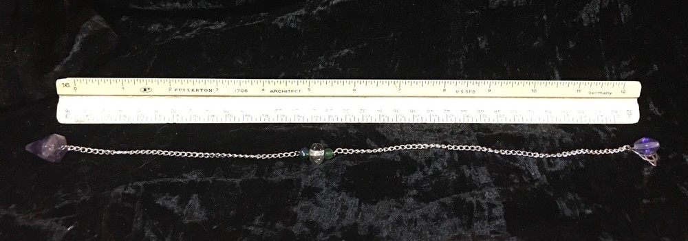 Tapered Hexagonal Cut & Polished Amethyst Pendulum