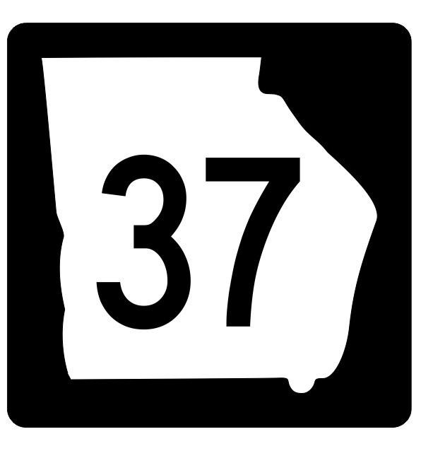 Georgia State Route 37 Sticker Decal