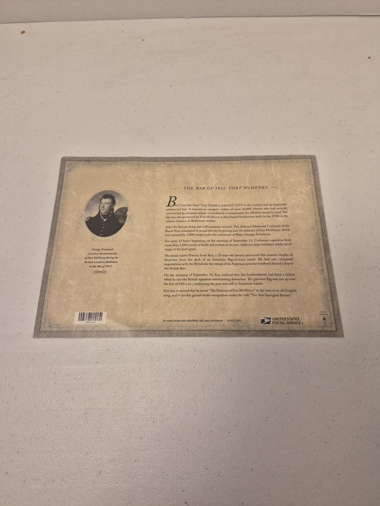 #4921 FORT McHENRY. FOREVER MINT SHEET.