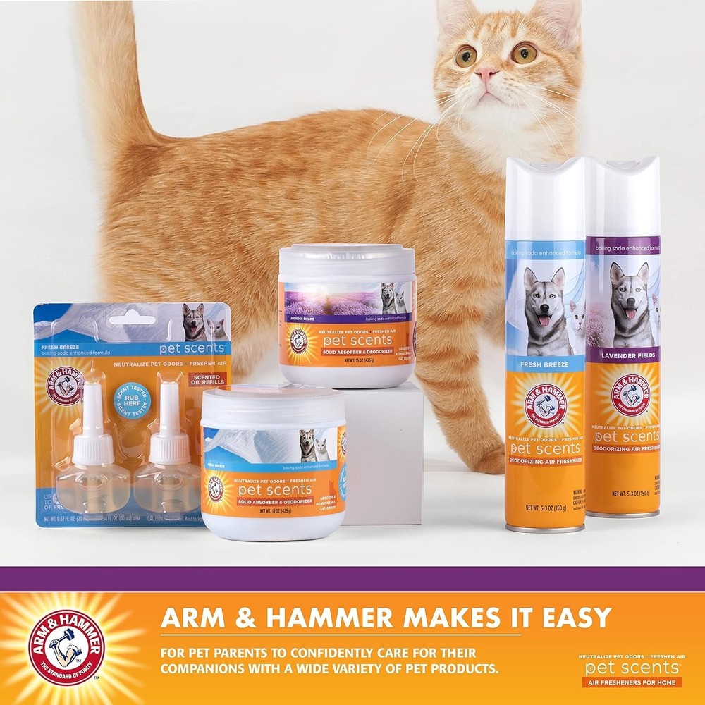 Pet Odor Eliminator Plug-in Scented Oil Refills in Lavender Fields - 2-Pack