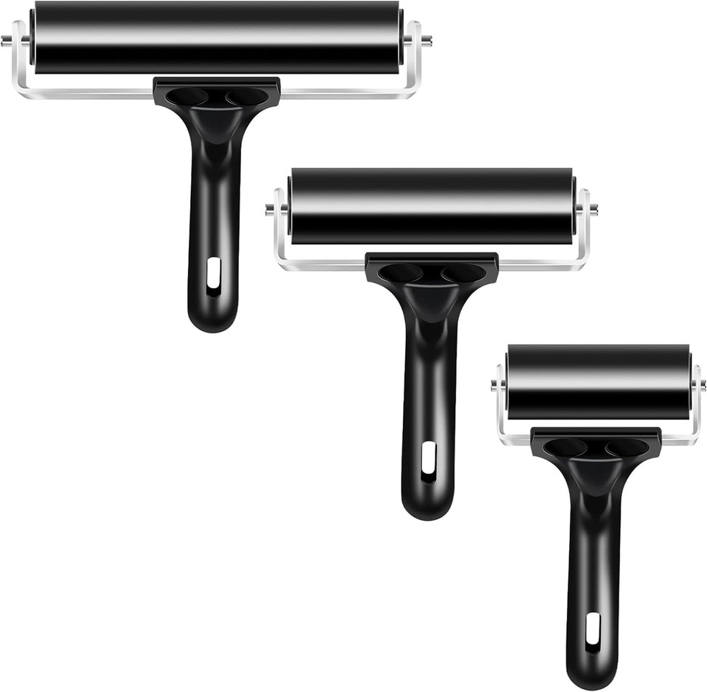 Soft Rubber Brayer Rollers for Crafting Brayer Rollers for Printmaking Brayer...