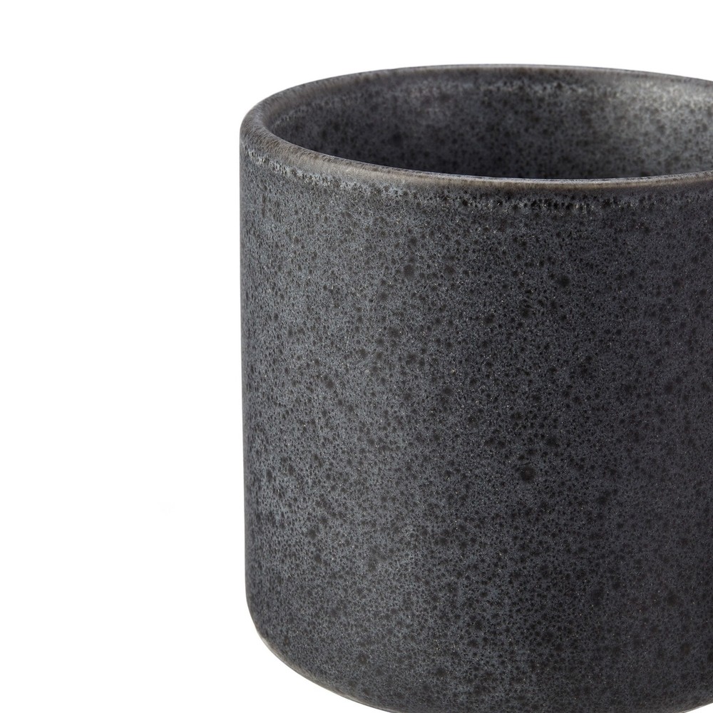 Anderson Dark Gray Stoneware Modern Mug