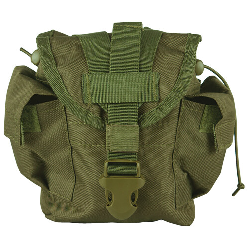 NEW Military Style Tactical Survival MOLLE 1 qt Canteen Cover Pouch OD GREEN OLV