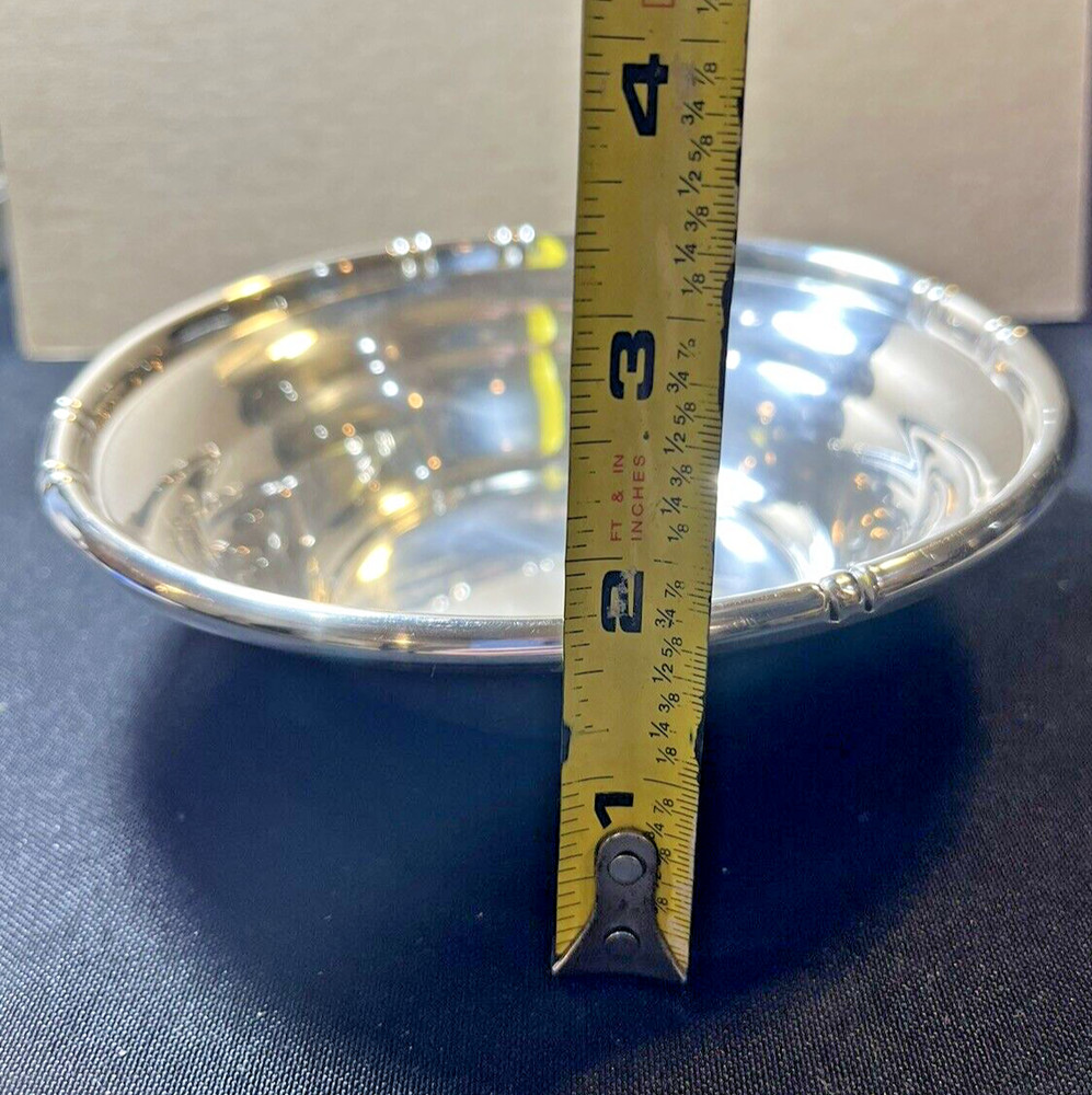Baldwin & Miller Bamboo Pattern Sterling Silver Bowl 148 Grams No Monogram.