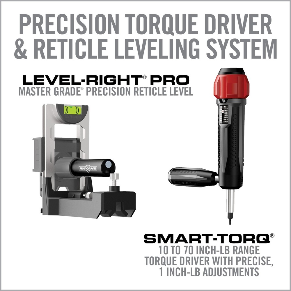 Real Avid Scope Leveling Kit & Precision Scope Level System (AVLVLRSTCOMBO)