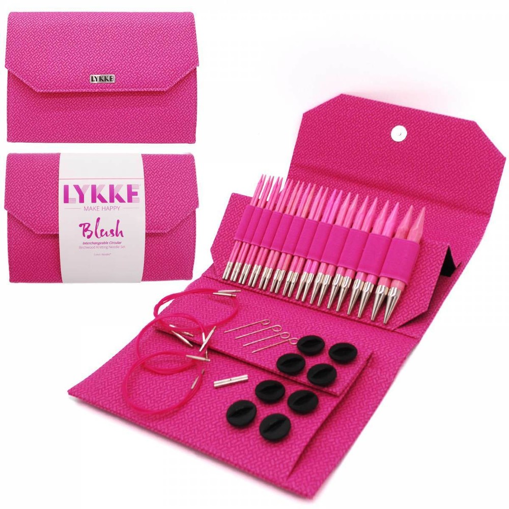Lykke Blush Needle Sets: Interchangeable and Double Point