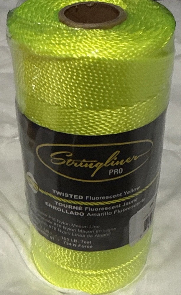 Stringliner Pro  Braided  Fluorescent Yellow  Mason Line  1080' ft. L