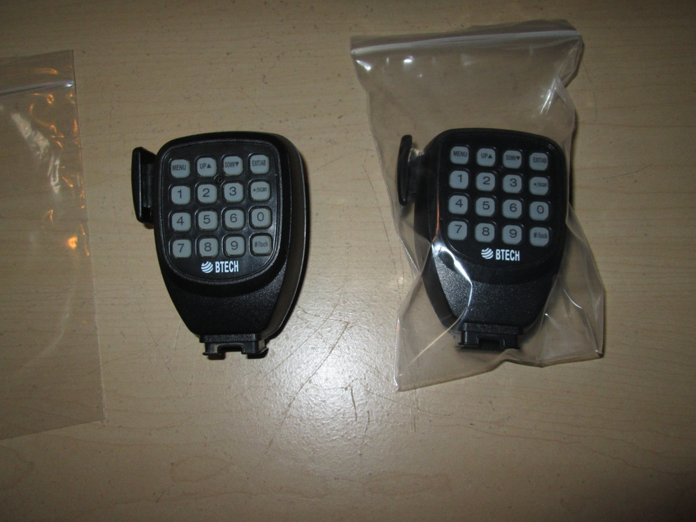 BTECH DTMF Microphone Heads New Open Box QTY 2 Replacement Mic Heads