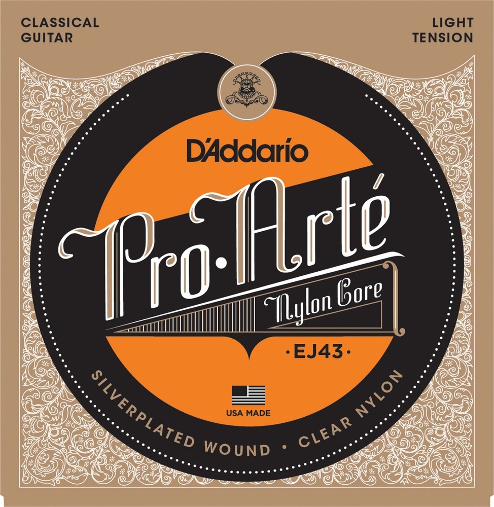 EJ43 Pro-Arté Normal Light Classical Guitar Strings D'Addario