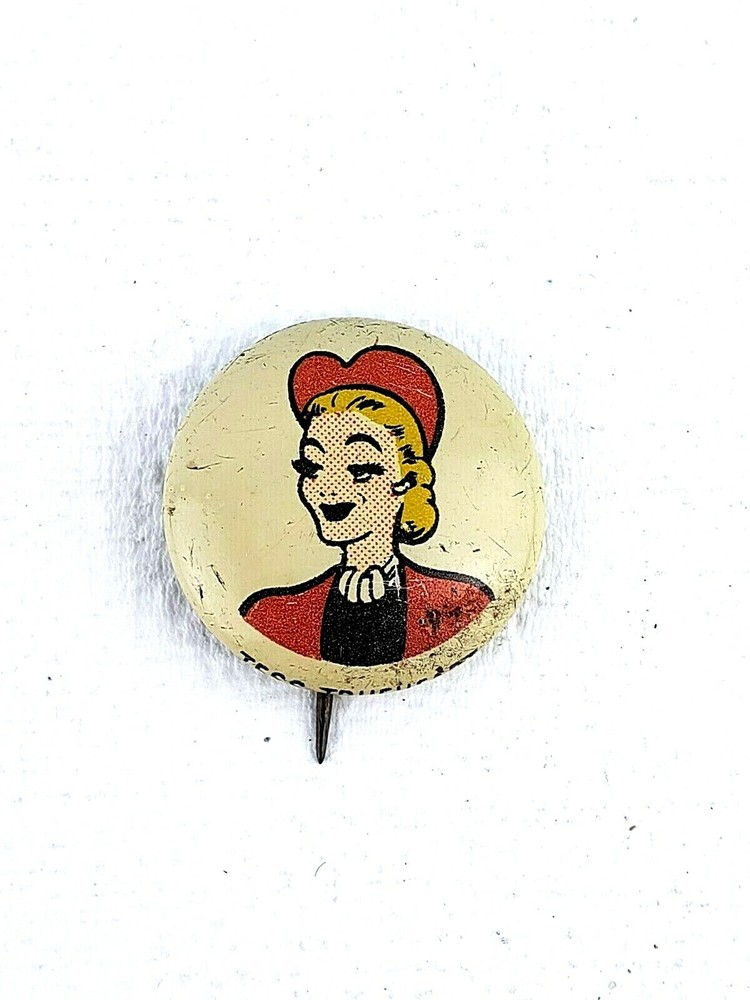 Kellogg's Pep Pin Pinback Button Tess Trueheart