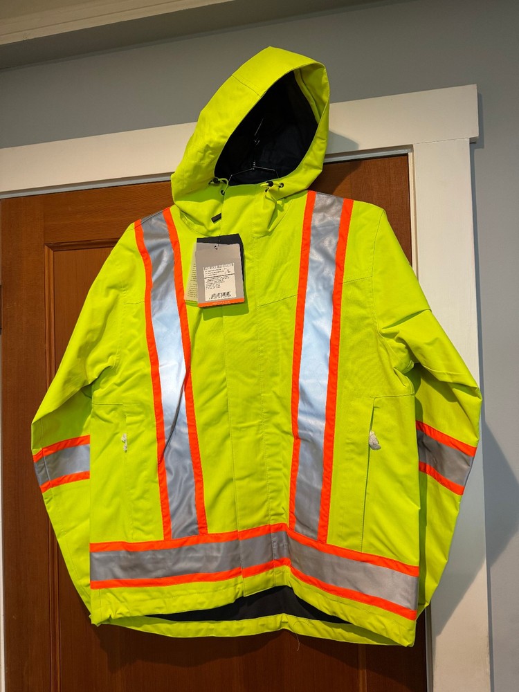 Grundens Full Share CSA Jacket - Waterproof / Breathable- Class 2 - Large - NEW