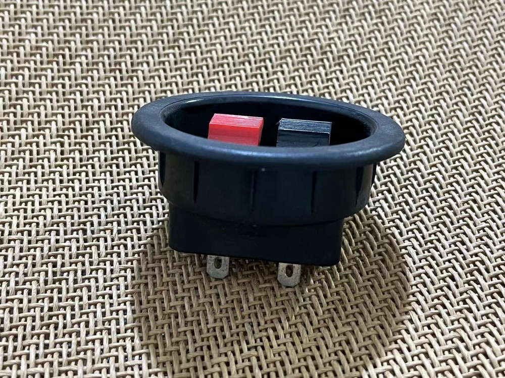 4pcs Round Speaker Wire Terminal Cup Spring Type