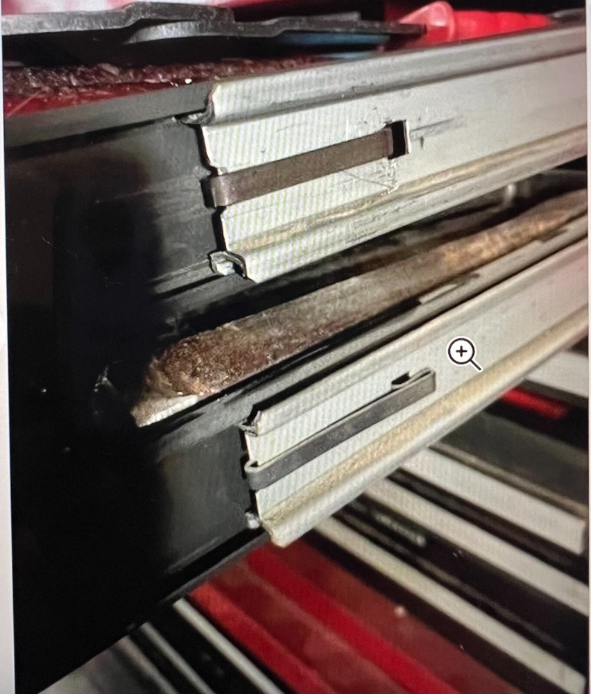 12 EARLY 2'' DOUBLE LOOP STYLE NAPA,MAC,PROTO TOOL BOX DRAWER SLIDE SPRING CLIPS