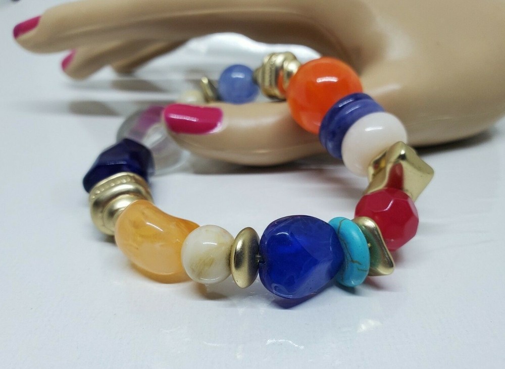 Colorful Multistone Stretch Bracelet