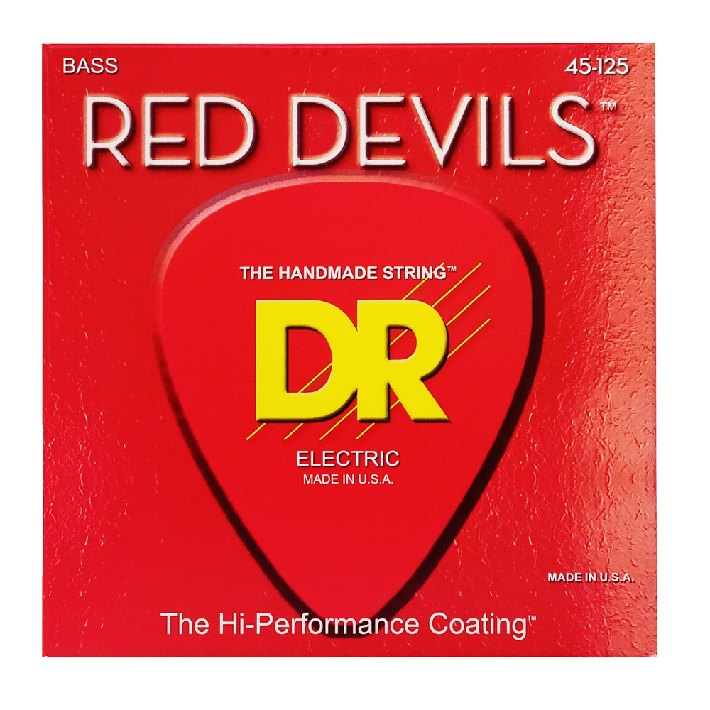 Dr Strings Red Devils - Red Bass Strings 5-String Medium 45-125