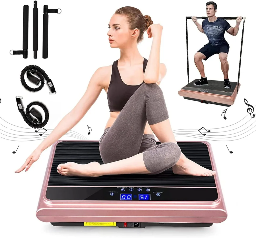 Vibration Plate Exercise Machine Whole Body Vibration Platform Machine with Pila
