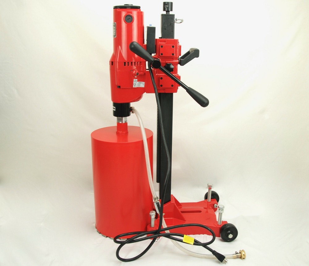 10Z1RB BLUEROCK ® CONCRETE CORE DRILL 2 SPEED W/ ROLLING BASE STAND + 2 BITS