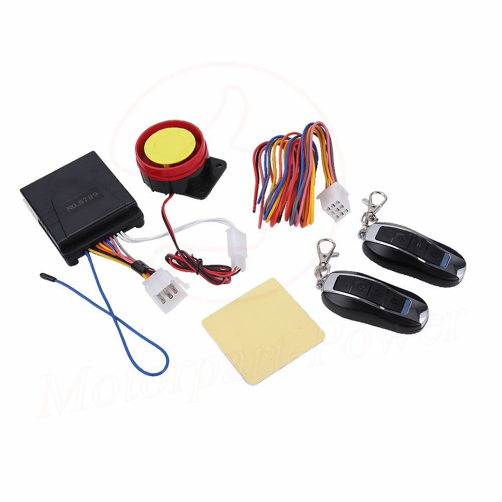 US Motorcycle Scooter ATV Security Alarm System Anti-theft Remote Control Start