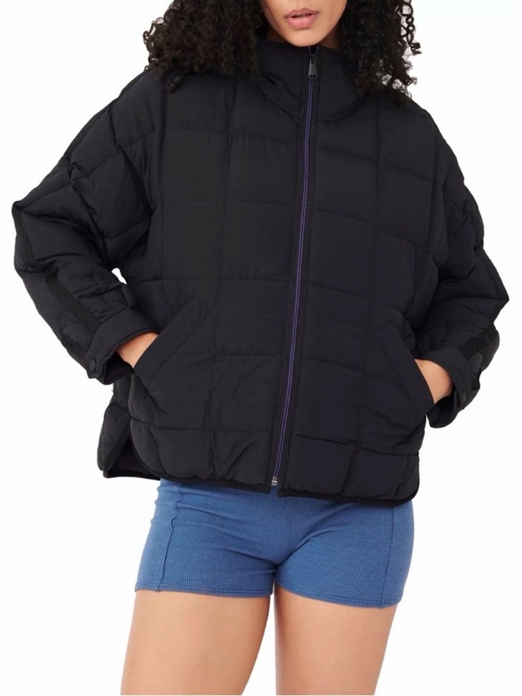 FP Movement by Free People Pippa Packable Puffer Jacket Black Medium M