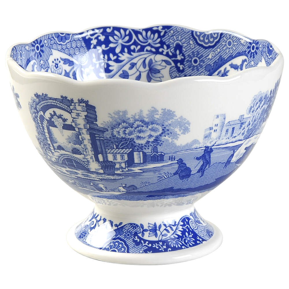 Spode Blue Italian 4" Footed Bowl 9560826