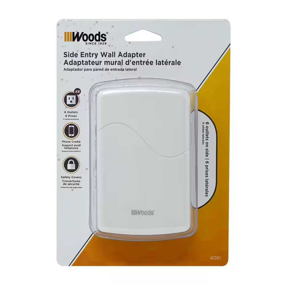 6-Outlet Side Entry Wall Tap with Phone Cradle