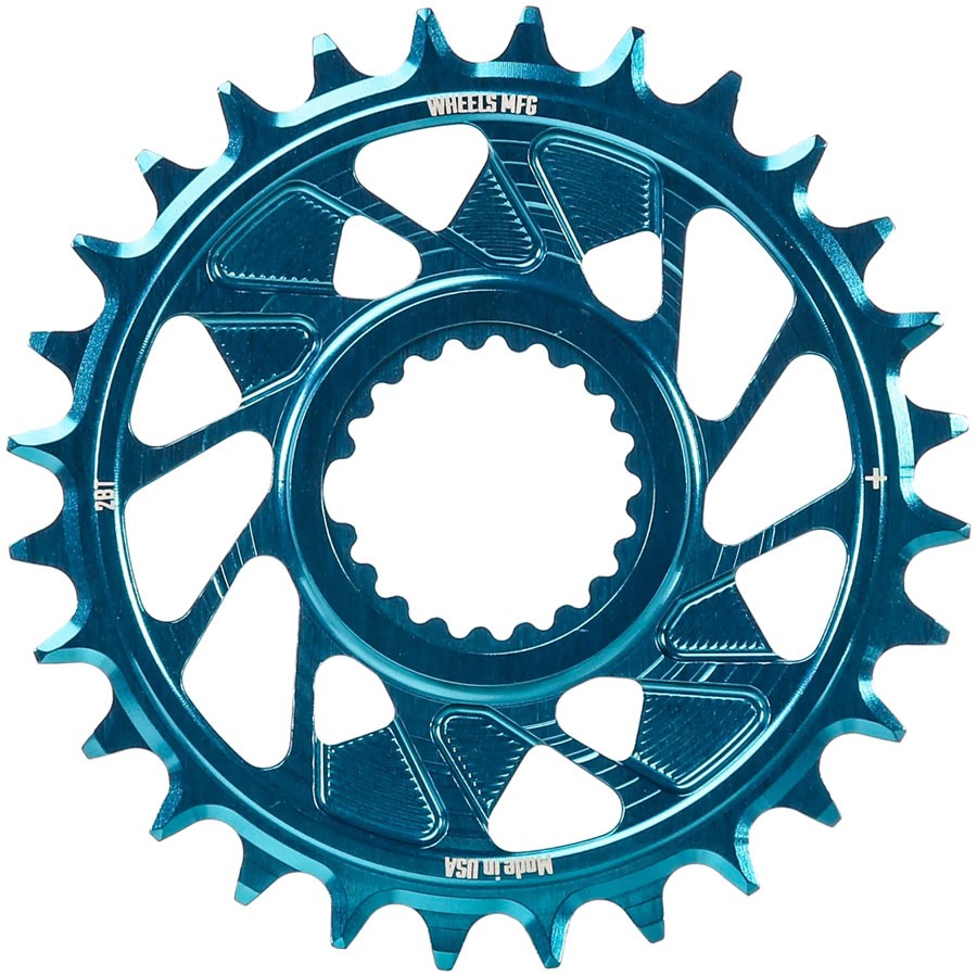 28T Direct Mount Chainring - 7075 Aluminum, Hyperglide+ Compatibility, Outboard