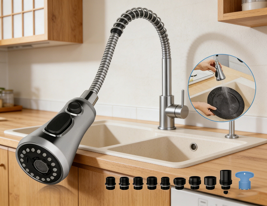 Standard Universal Spray Head Pull Down Kitchen Faucet Replacement Part /&&