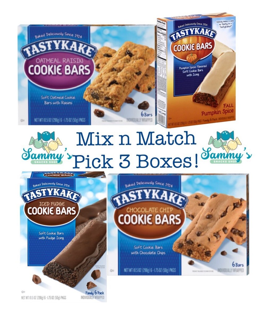 Tastykake Assorted Cookie Bars Pick Your Own 3!