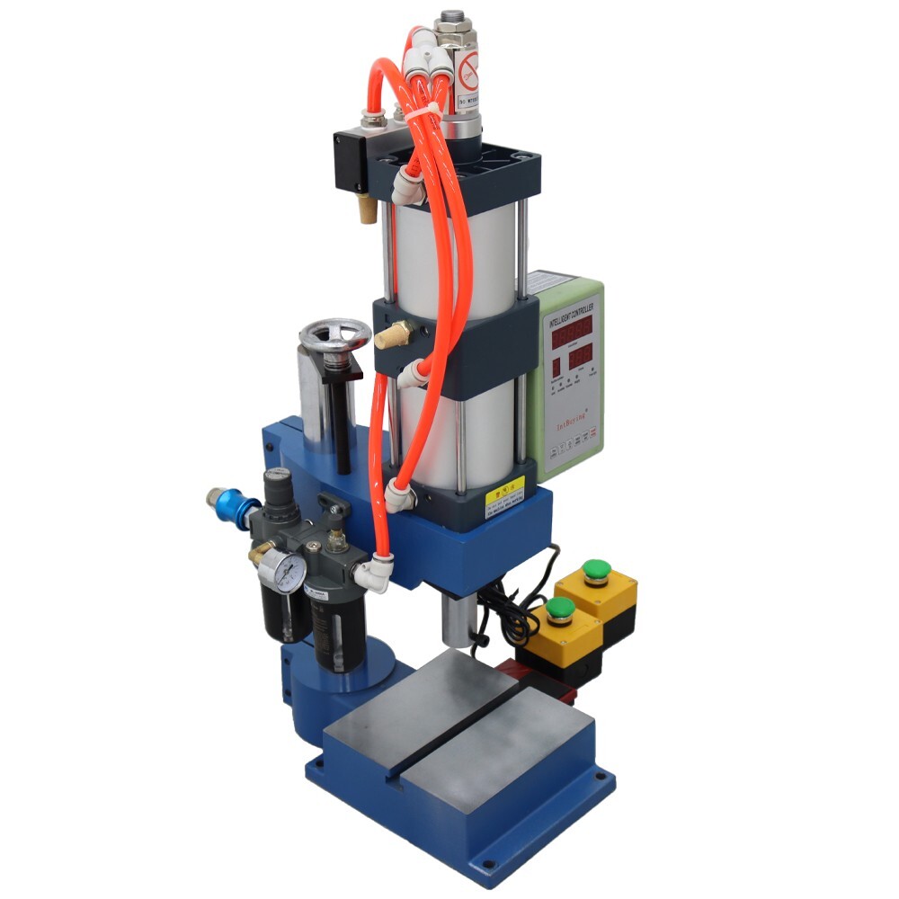 Pneumatic Punch Press 1 Ton Sheet Metal Hole Press Machine W/Display Controller