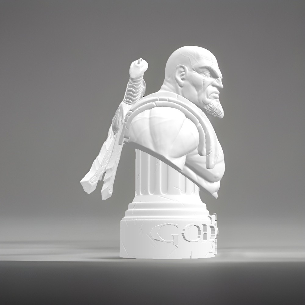 Kratos Bust 8 Inches-White