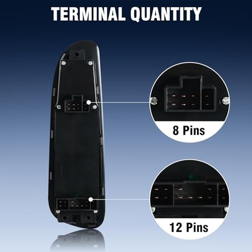 Driver Side Power Window Switch, Door Lock Button Compatible with Dodge Ram