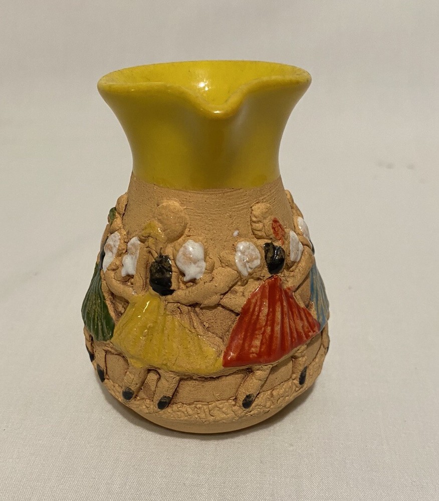 Jan Mokris Dancing Ladies Pitcher 3" x 3"