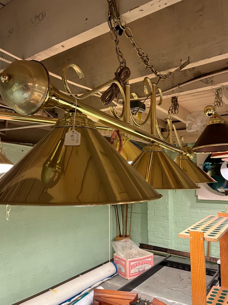Straight Gold Design Pool Lights for Pool Table