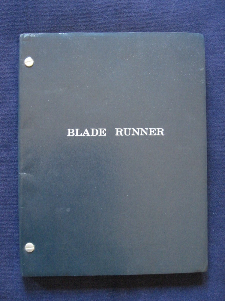 ORIGINAL BLADE RUNNER SCRIPT - BASED ON PHILIP K DICK'S NOVEL, DIR. RIDLEY SCOTT