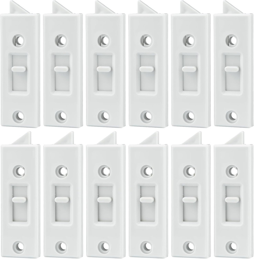12 Pcs Window Latch Locks Spring Loaded Window Tilt Latch Replacement Part