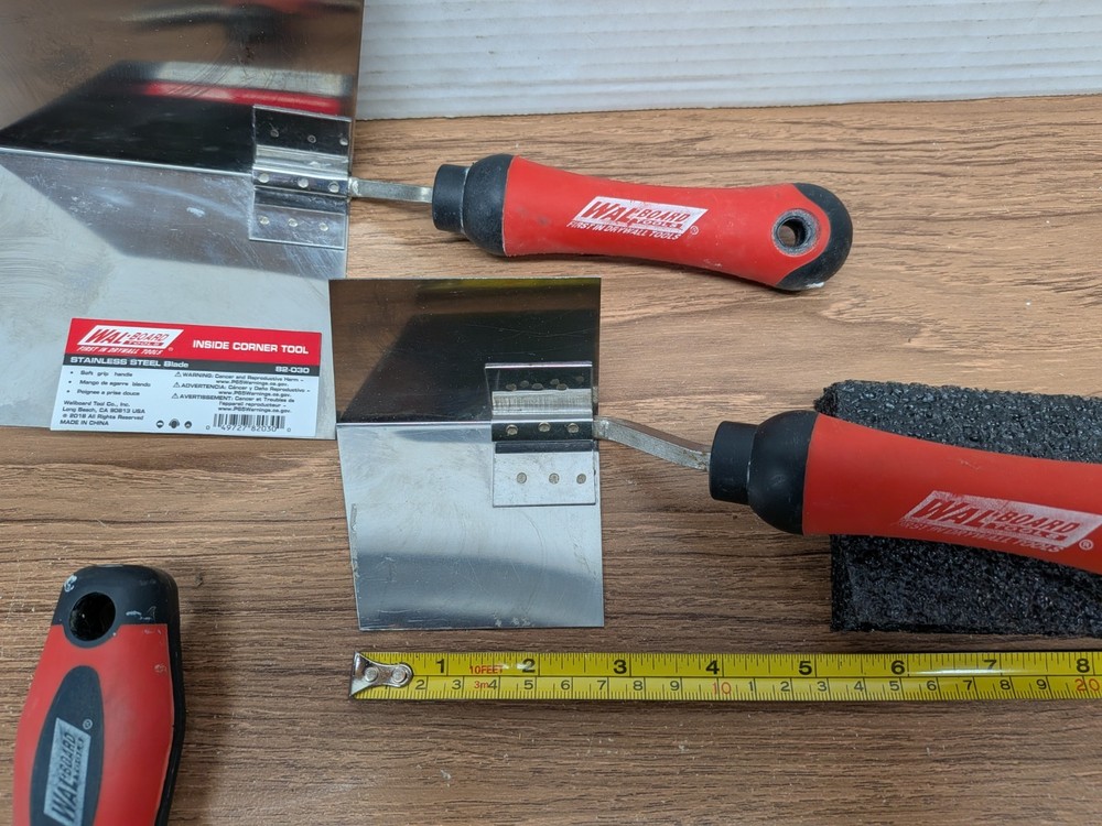 WAL BOARD TOOLS W/Extras 6.5” INSIDE CORNER TOOL 082-030