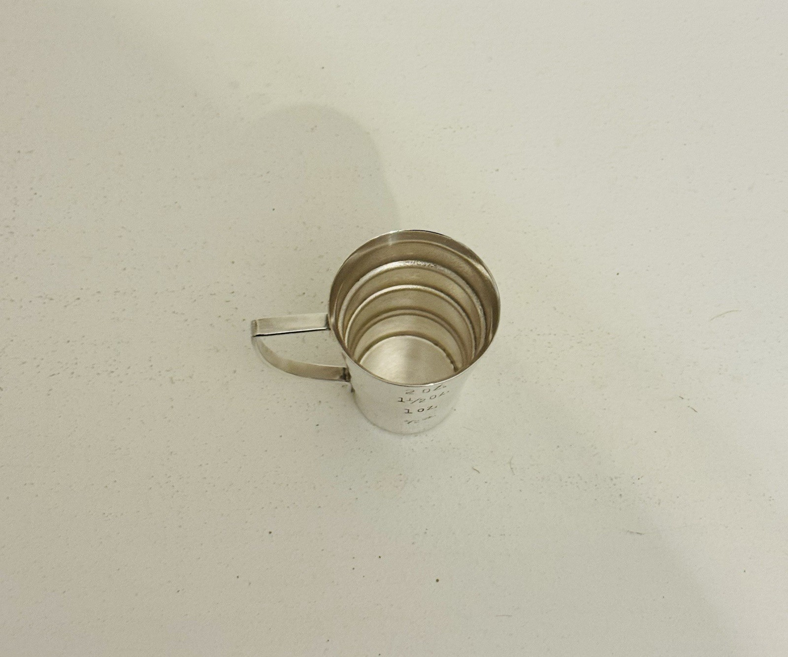 Napier Vintage Silver Plated Stepped Jigger Bar Measuring Tool