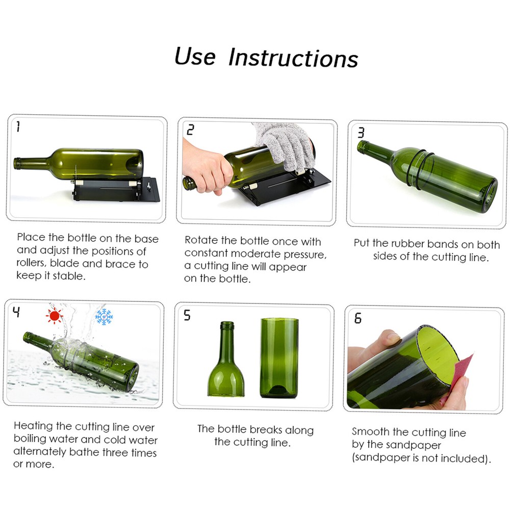 Glass Bottle Cutting Tool Upgrade Version Sculptures Y8Y3