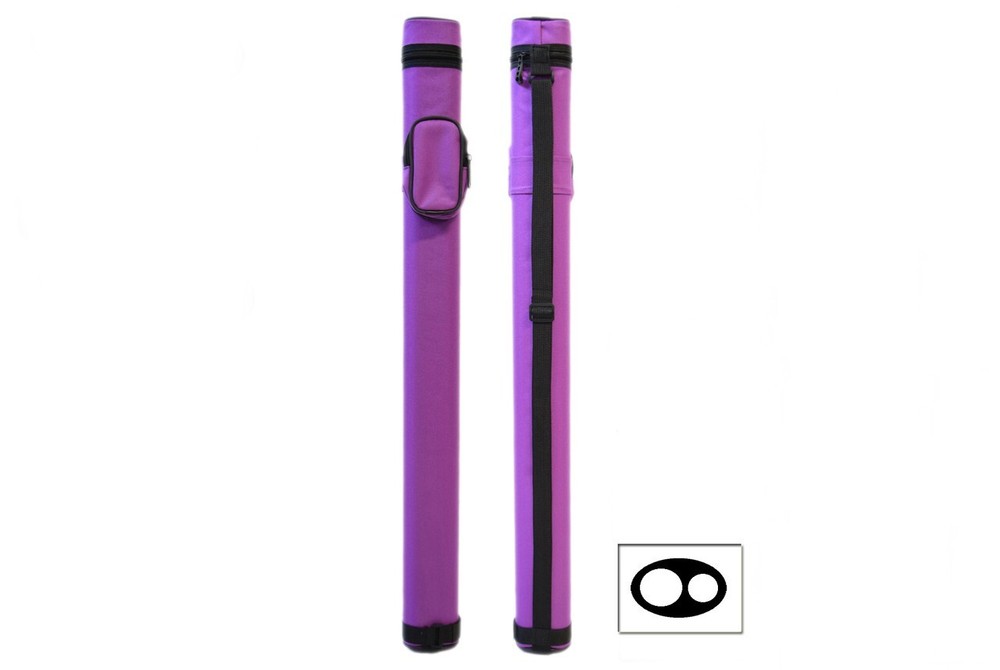 Delta MACARON 1x1 Hard Pool Cue Case Purple.