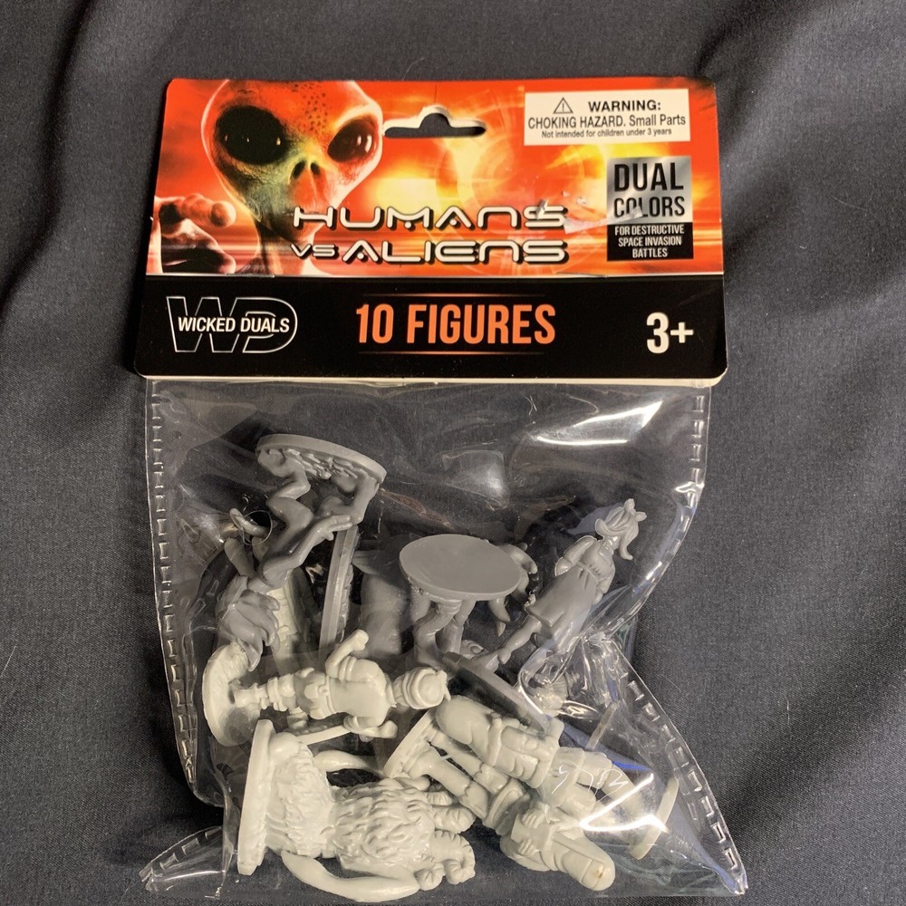 WICKED DUALS  Humans vs Aliens - 10 figurines In Package