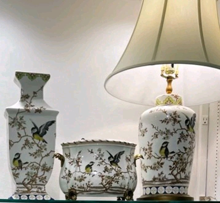 Porcelain Rectangular Vase- Xiamena Collection-16''H