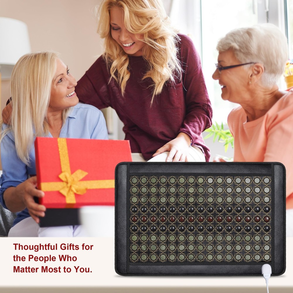 Jade Heating Pad for Back, Far Infrared Heating Pad, Smart Controller with Me...