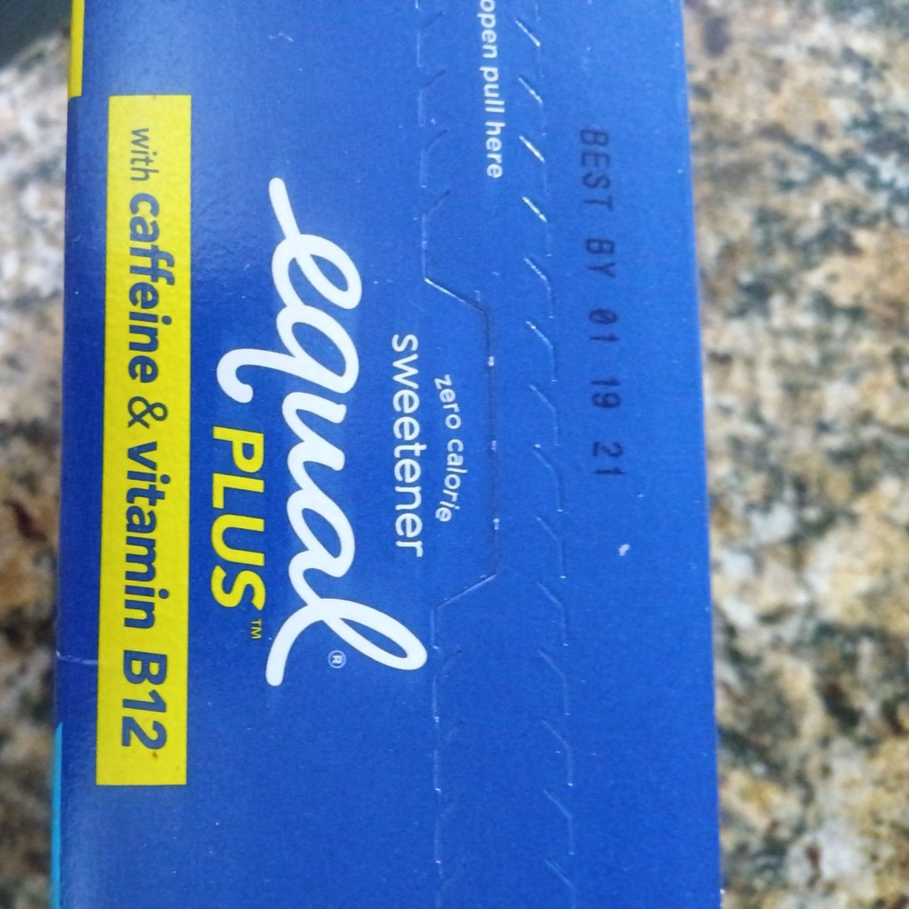 equal plus with caffeine & B12 - 100 Count